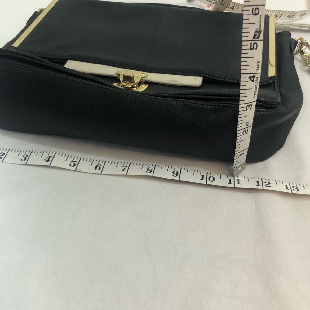 *Olivia + Joy Black Crossbody Satchel Bag Purse Gem